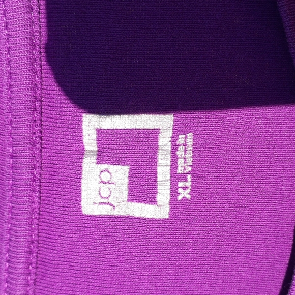 JCPenney's Long Sleeve Purple Top, Size XL - Picture 3 of 8